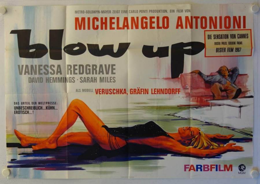 Blow-Up original release german doublepanel movie poster